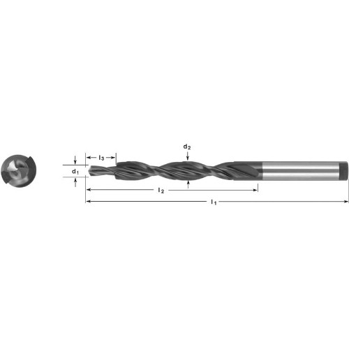 Stegborr DORMER A402 HSS 180° frigående