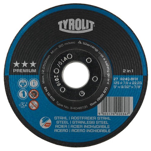 Navrondell TYROLIT Stål/Rostfritt 2in1