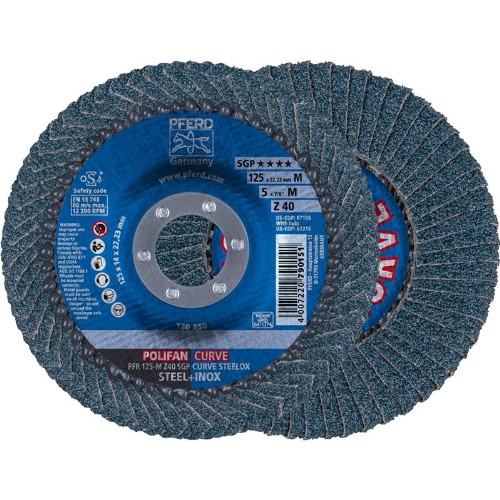 Lamellrondell PFERD PFR Z SGP CURVE STEELOX rundad