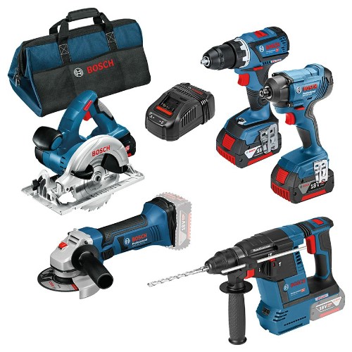 Kombipaket BOSCH GSR/GDR/GBH/GWS/GKS 18 V