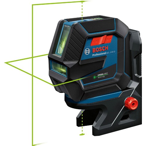 Kors- och punktlaser BOSCH GCL 2-50 G + RM10